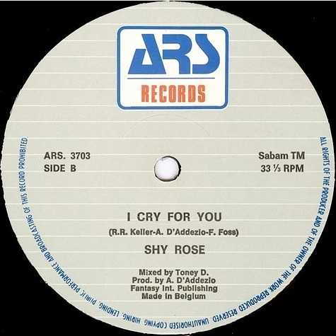 Shy Rose - I Cry For You