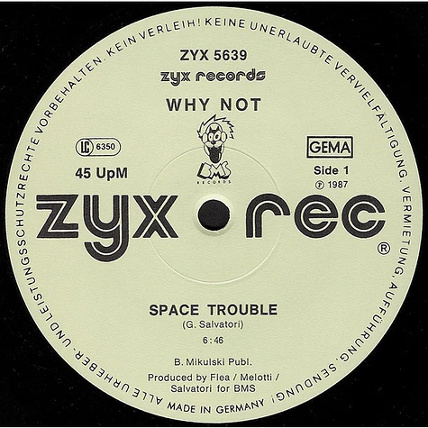 The Why Not / Ross - Space Trouble / Can't Take My Eyes Off You