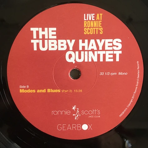 The Tubby Hayes Quintet - Live At Ronnie Scott´s