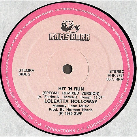 Black Box / Dan Hartman / Loleatta Holloway - Ride On Time / Love Sensation / Hit'N Run