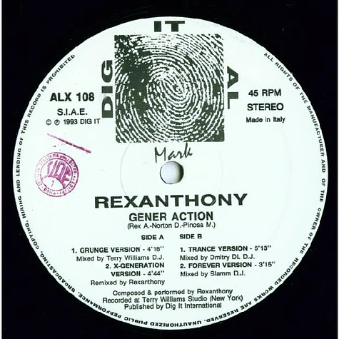 Rexanthony - Gener Action