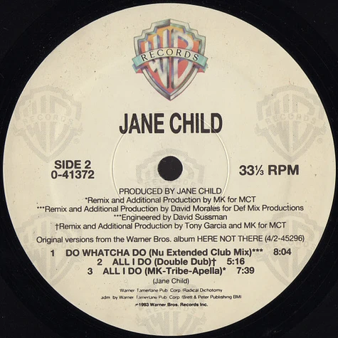 Jane Child - All I Do