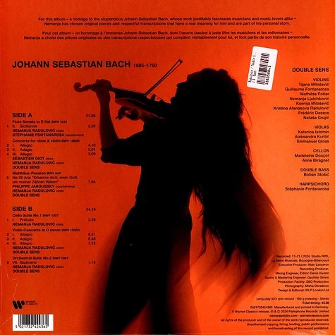 Radulovic / Double Sens / Jaroussky - J.S. Bach