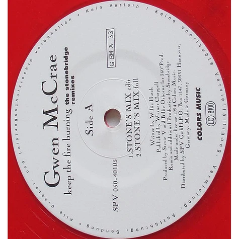 Gwen McCrae - Keep The Fire Burning (The Stonebridge Remixes)