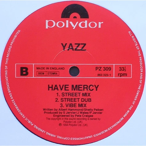 Yazz - Have Mercy