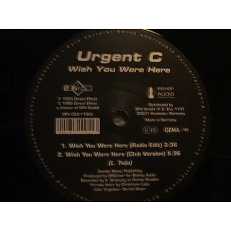 Urgent C. - Wish You Were Here