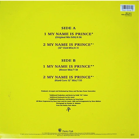 Prince & The New Power Generation - My Name Is Prince (Remixes)