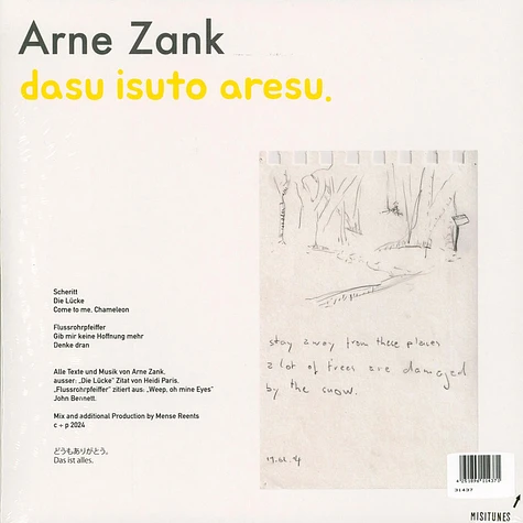 Arne Zank (Tocotronic) - Dasu Isuto Aresu