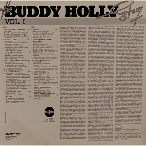 Buddy Holly - The Buddy Holly Story (Original Recordings) Vol. I