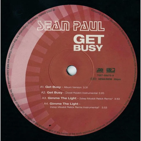 Sean Paul - Get Busy