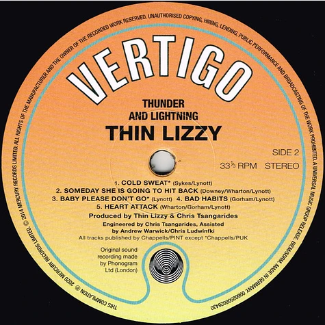 Thin Lizzy - Thunder And Lightning