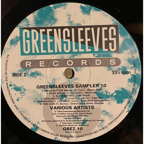 V.A. - Greensleeves Sampler 10