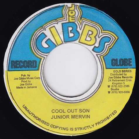 Junior Murvin - Cool Out Soon / Just Cool