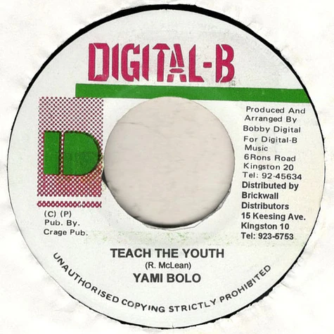 Yami Bolo - Teach The Youth