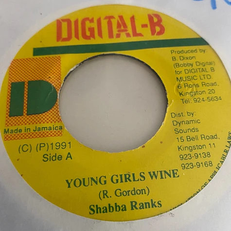 Shabba Ranks - Young Girls Wine