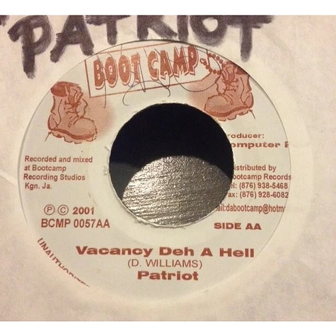 Tony Rebel / Patriot - Foreign Crazy / Vacancy Deh A Hell