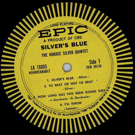 The Horace Silver Quintet - Silver's Blue