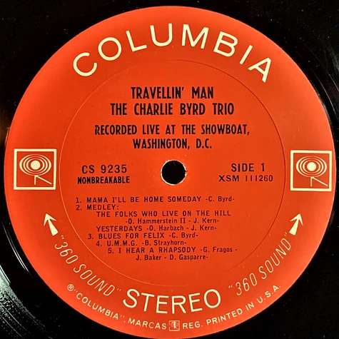 Charlie Byrd Trio - Travellin' Man