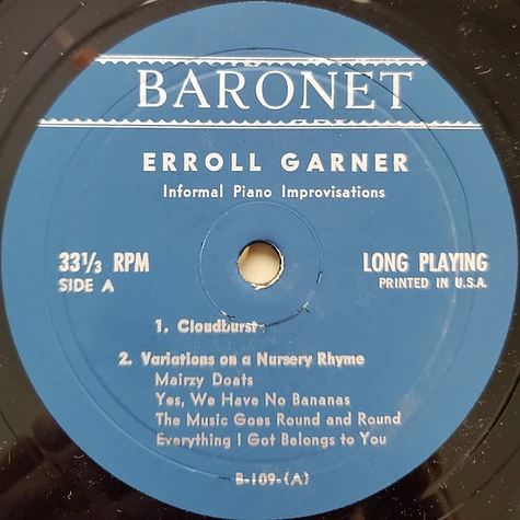 Erroll Garner - Informal Piano Improvisations