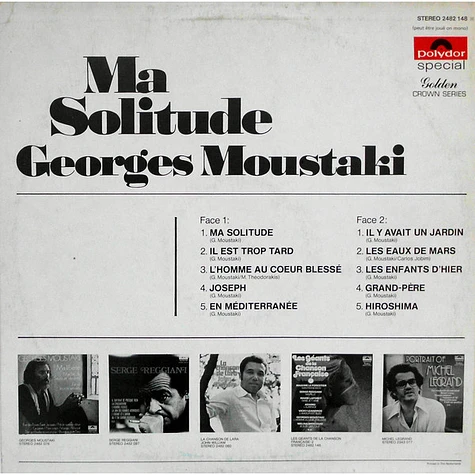 Georges Moustaki - Ma Solitude