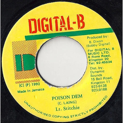 Lieutenant Stitchie - Poison Dem