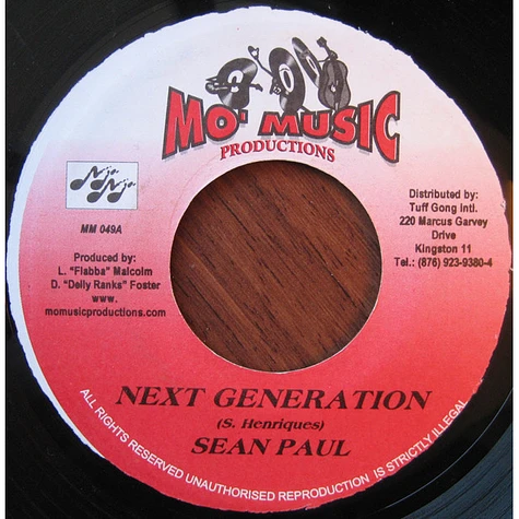 Sean Paul / Captain Barkey - Next Generation / Ms. Nelly Gal