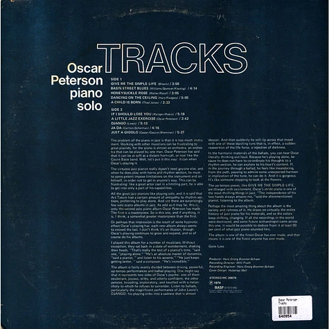 Oscar Peterson - Tracks