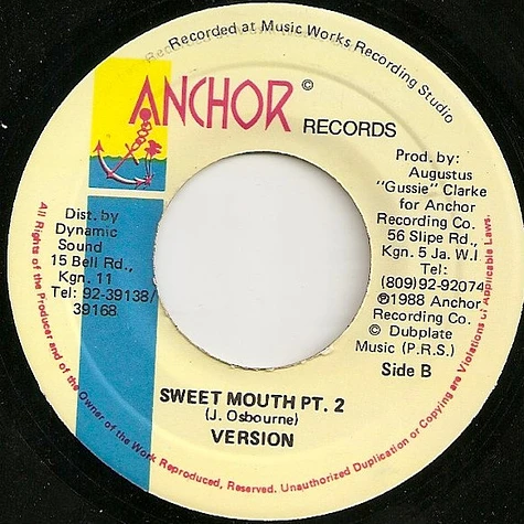 Johnny Osbourne / Lady G - Sweet Mouth