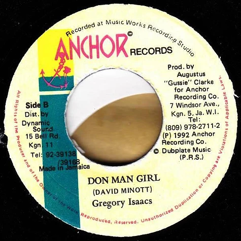 Gregory Isaacs / JC Lodge - Don Man Girl