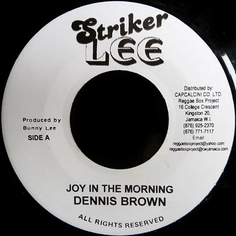 Dennis Brown / The Aggrovators - Joy In The Morning / Joy In The Morning (Version)