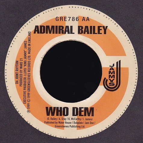 Beenie Man & Silver Cat / Admiral Bailey - So Nice / Who Dem