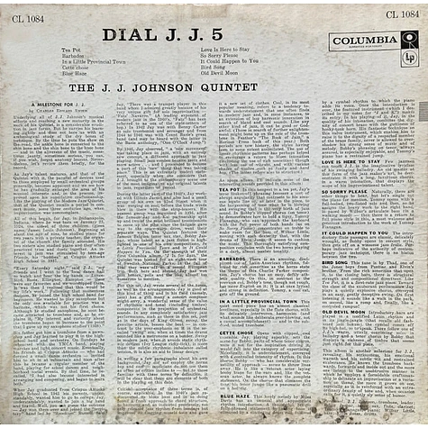 The J.J. Johnson Quintet - Dial J. J. 5