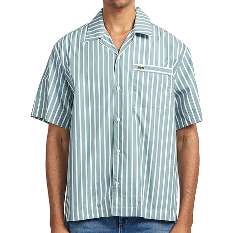 Lacoste - Relaxed Fit Short Sleeved Striped Shirt