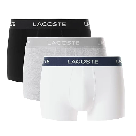 Lacoste - Stretch Logo Waist Trunks (Pack of 3)