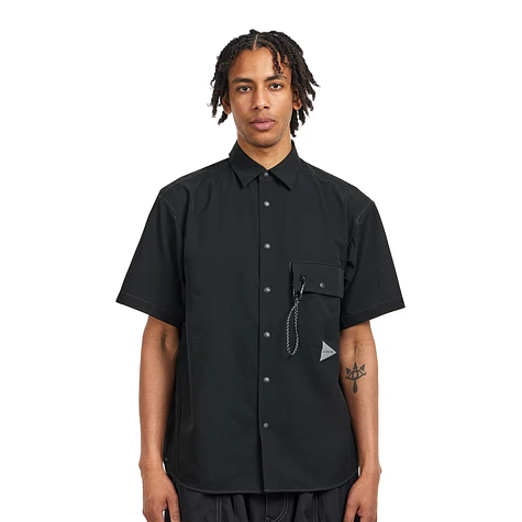 and wander - Dry Breathable SS Shirt (Black) | HHV