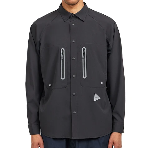 【新品】and　wander　tech LS shirt　定価33000円 and wander】tech LS shirt | AT EASE