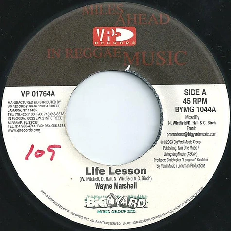 Wayne Marshall / Kid Kurrupt - Life Lesson / Wickedest Ride