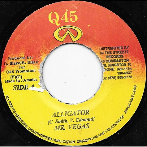 Jack-A-Diamond / Mr. Vegas - Real Wid It / Alligator