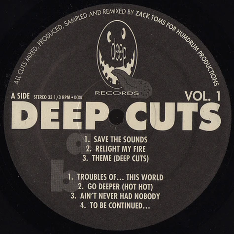 Zack Toms - Deep Cuts Vol. 1