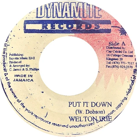 Welton Irie - Put It Down