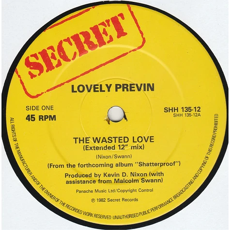 Lovely Previn - The Wasted Love