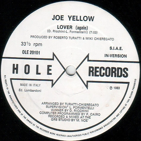 Joe Yellow - Lover To Lover