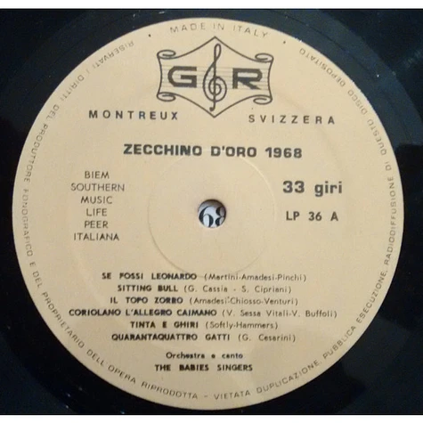 The Babies Singers - Zecchino D'Oro 1968