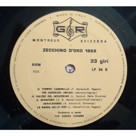 The Babies Singers - Zecchino D'Oro 1968