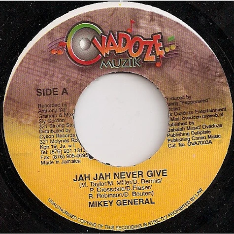 Mikey General - Jah Jah Never Give