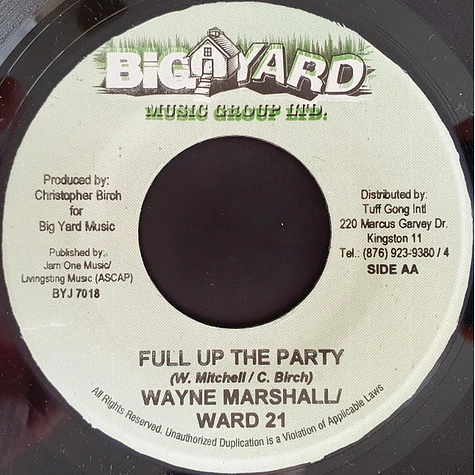 Vybz Kartel / Wayne Marshall & Ward 21 - Fiance / Full Up The Party