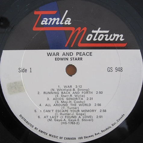 Edwin Starr - War And Peace