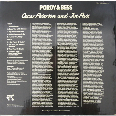 Oscar Peterson And Joe Pass - Porgy & Bess