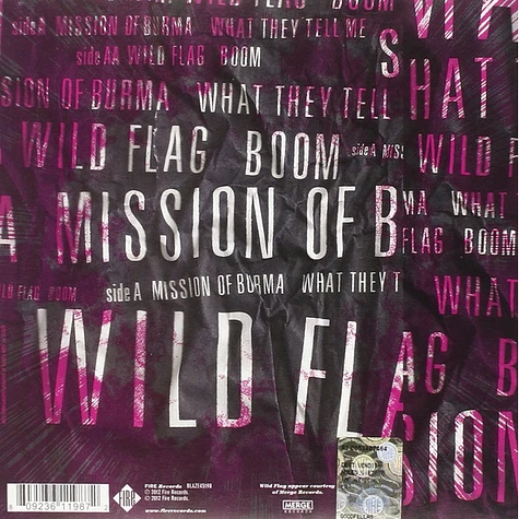 Mission Of Burma / Wild Flag - What They Tell Me / Boom