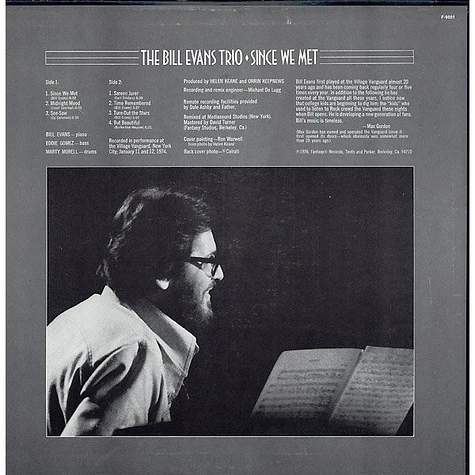 The Bill Evans Trio - Since We Met